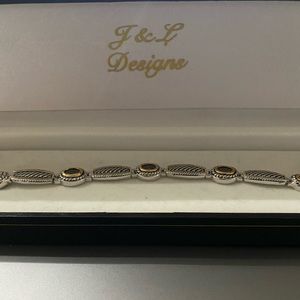 J&L Desigbs Cubic Zirconia Tennis Bracelet